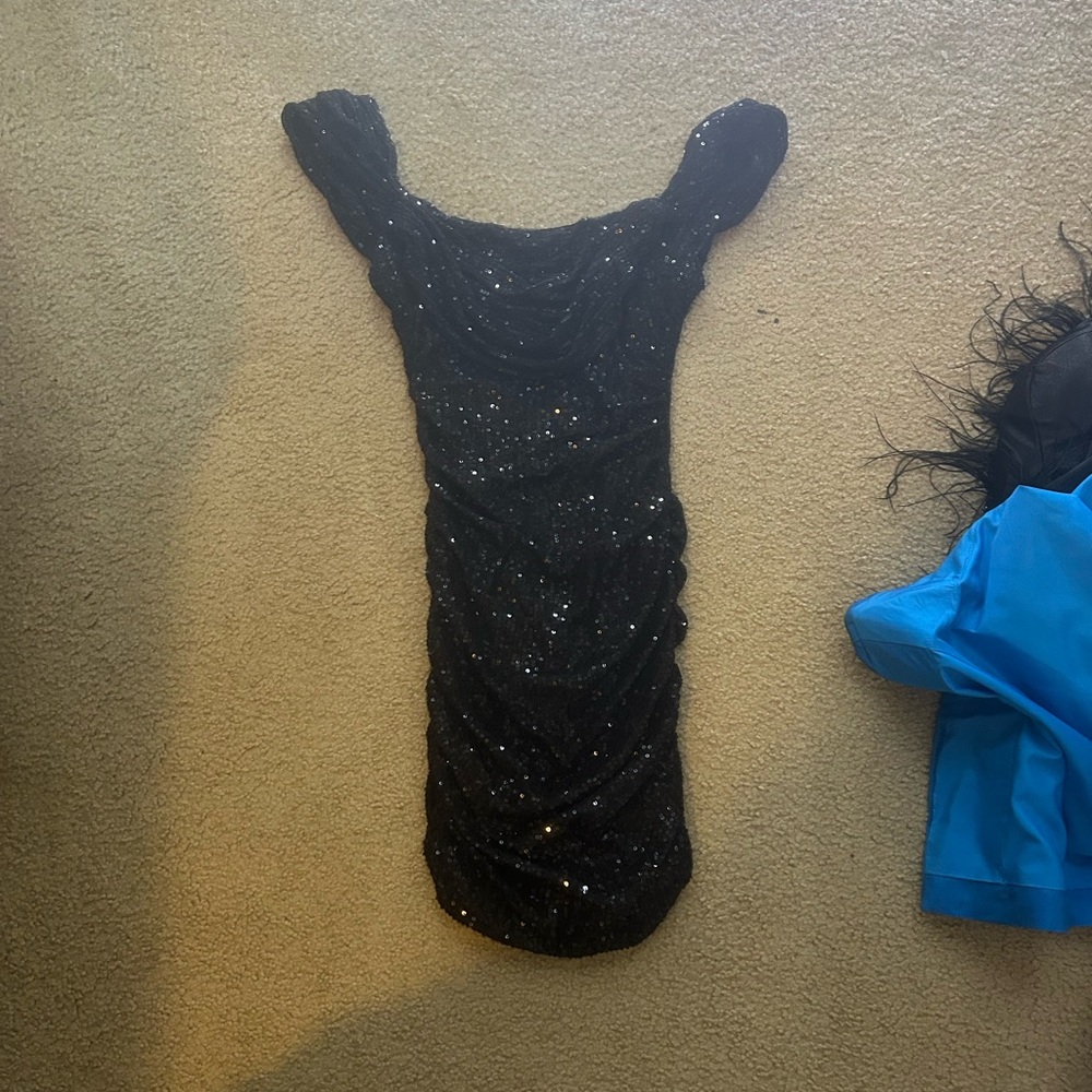 Black Sequin Dress